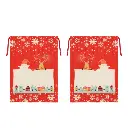 Saco de Navidad de Lino Sublimable con Patrón