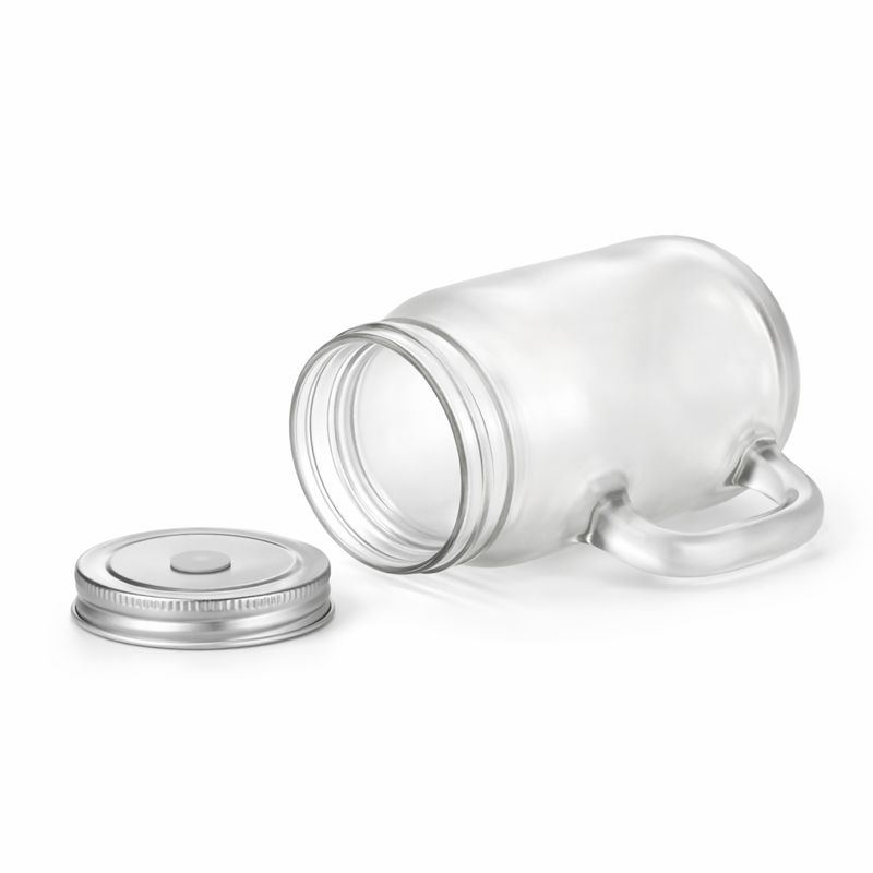 Jarra de Cristal con Pajita