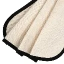 Delantal de Adulto de Lino y Borde Negro | 80 x 64cm