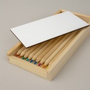 Zediart Estuche de madera 19x10,5x1,7 + 12 lápices