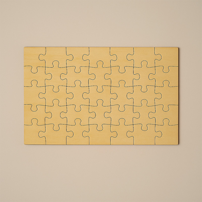 Zediart Puzzle de madera natural 60 piezas