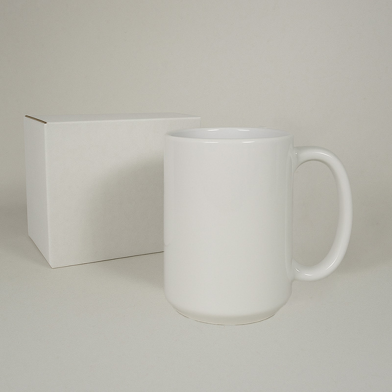 Taza sublimación blanca premium AAA Zediart con caja (15 oz)