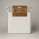 Zediart Tote bag de poliester blanco 25x25x10 cm