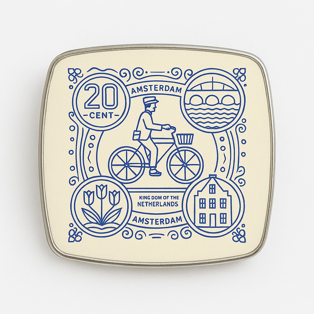 Imán cuadrado metálico