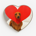 Imán Corazón Metálico Sublimable