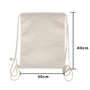 Bolsa de lino con cordón 29x40 cm