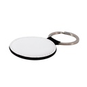 Llavero de PU acolchado, forma redonda