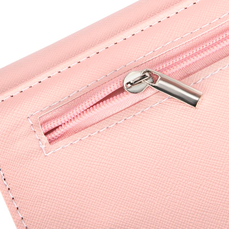 Cartera con monedero grande color rosa