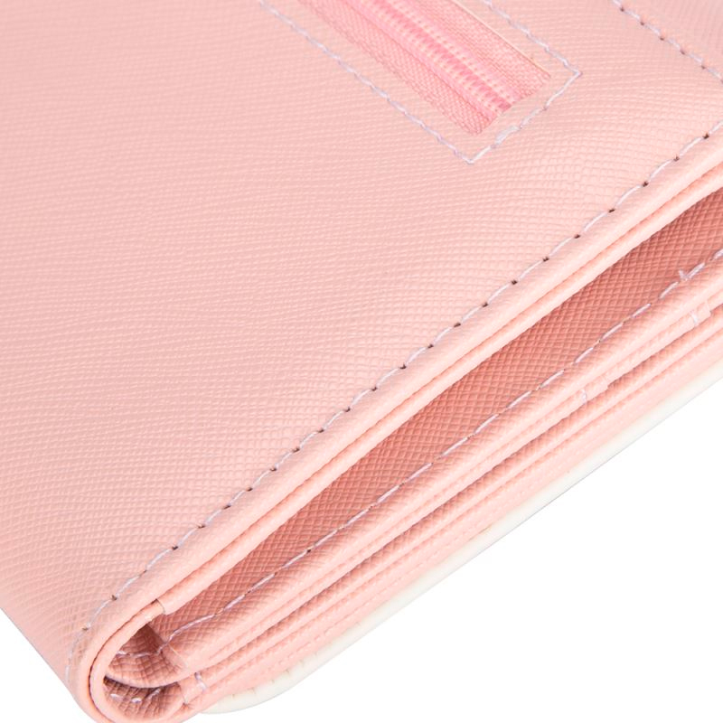Cartera con monedero grande color rosa