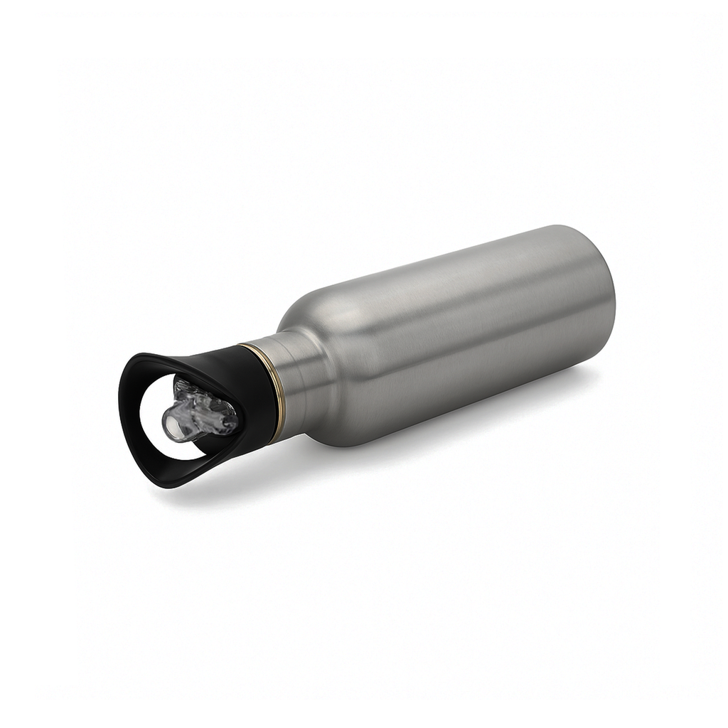 Botella portátil de acero inoxidable con boquilla 600ml