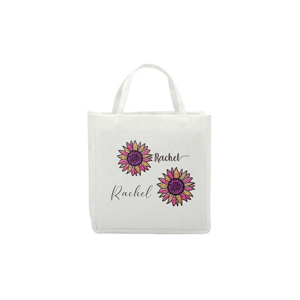 Tote Bag de Lino Blanca