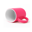 Taza para sublimación cerámica rosa flúor mate