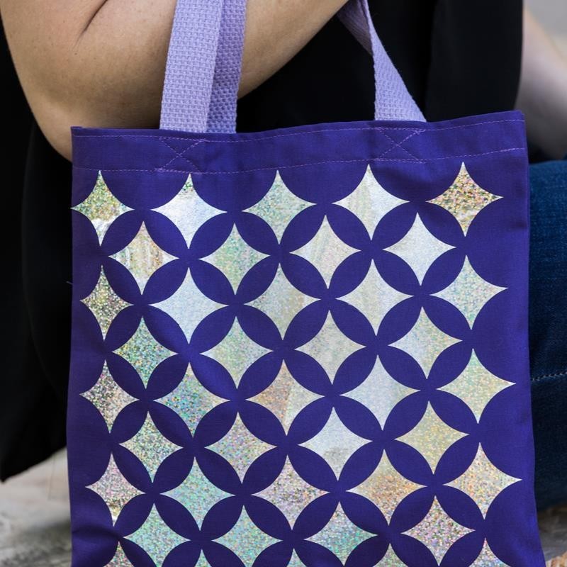 Cricut Vinilo Textil Holographic Sparkle Iron-On Silver