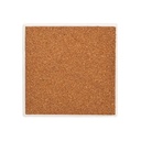Posavasos Cuadrado de Cerámica con base de corcho