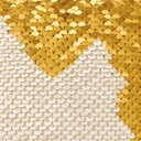 Funda cojín lentejuelas oro 40x40 cm