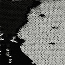 Funda de Cojín de Lentejuelas y Microfibra Negro 40x40cm