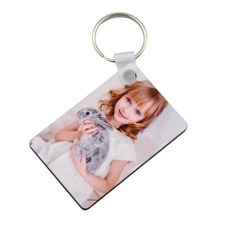 Llavero Rectangular Doble Cara MDF