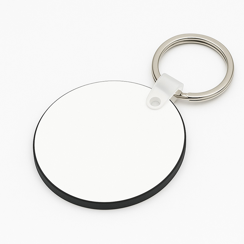 Llavero de madera redondo