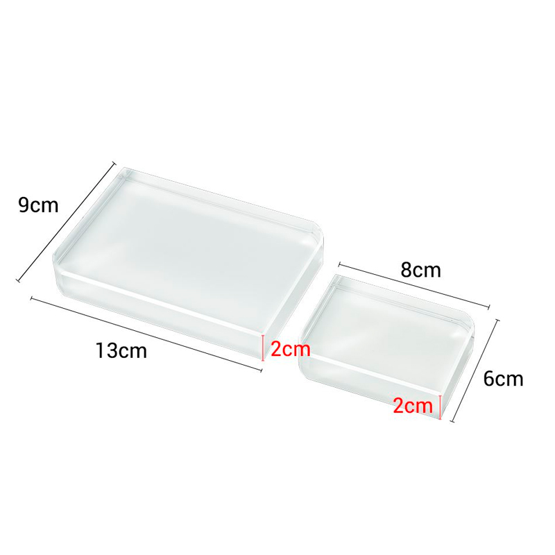 Fotocristal para sublimar con bordes redondeados