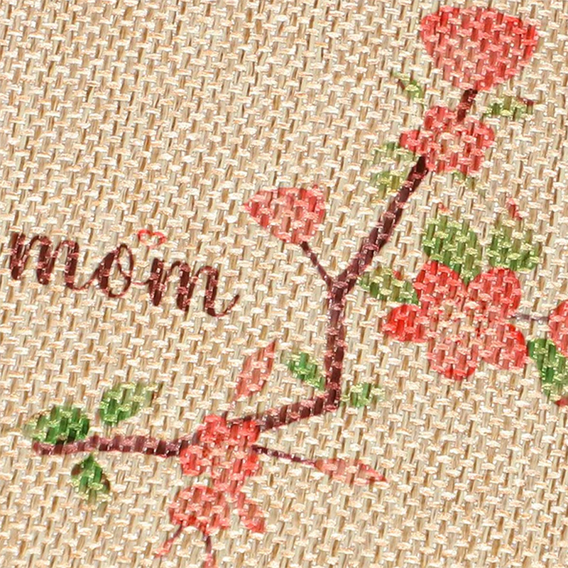 Set de 6 Posavasos Cuadrados de Arpillera