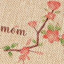 Set de 6 Posavasos Cuadrados de Arpillera