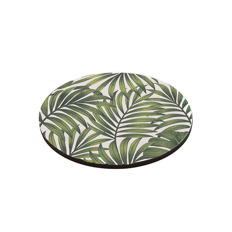 Posavasos Redondo MDF con Base de Corcho