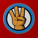 Imán metálico, redondo