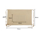 Delantal de Cintura de Tela Arpillera