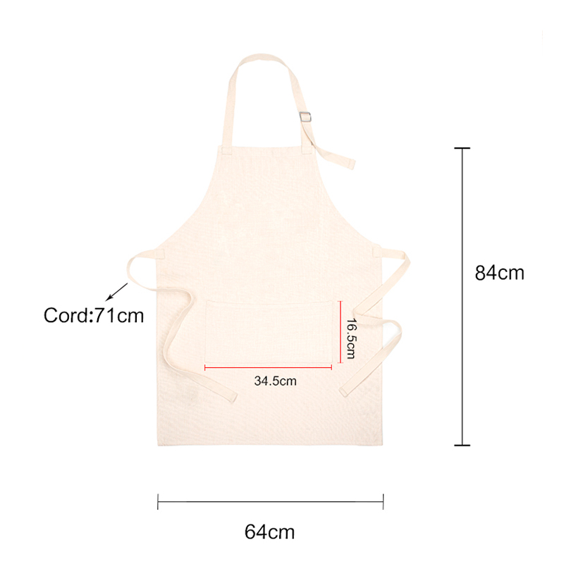 Delantal de Adulto de Lino 84x64cm