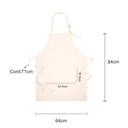 Delantal de Adulto de Lino 84x64cm