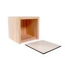 Caja de madera con tapa extraíble