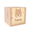 Caja de madera con tapa extraíble