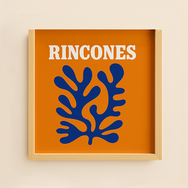 Set de posavasos de madera, con caja