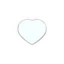 Imán Corazón Metálico Sublimable