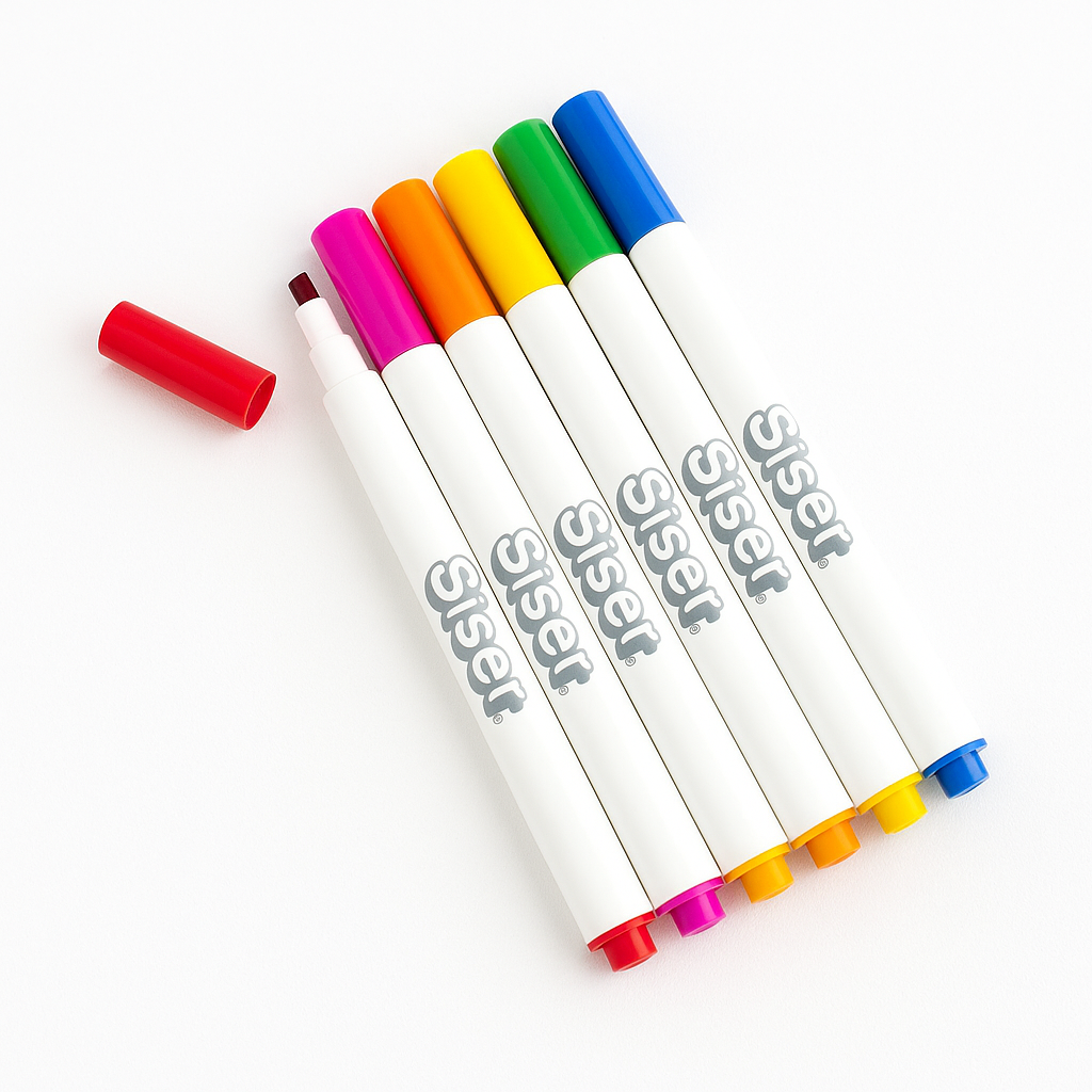 Pack de 6 rotuladores de sublimación - colores básicos