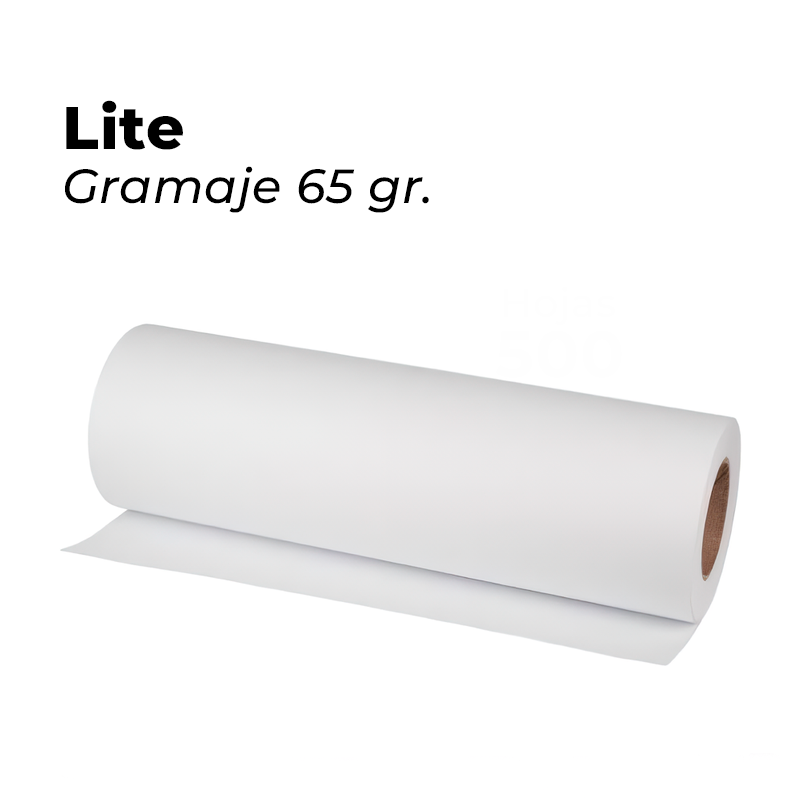Papel Sublimación Lite con adhesivo | 65 gsm