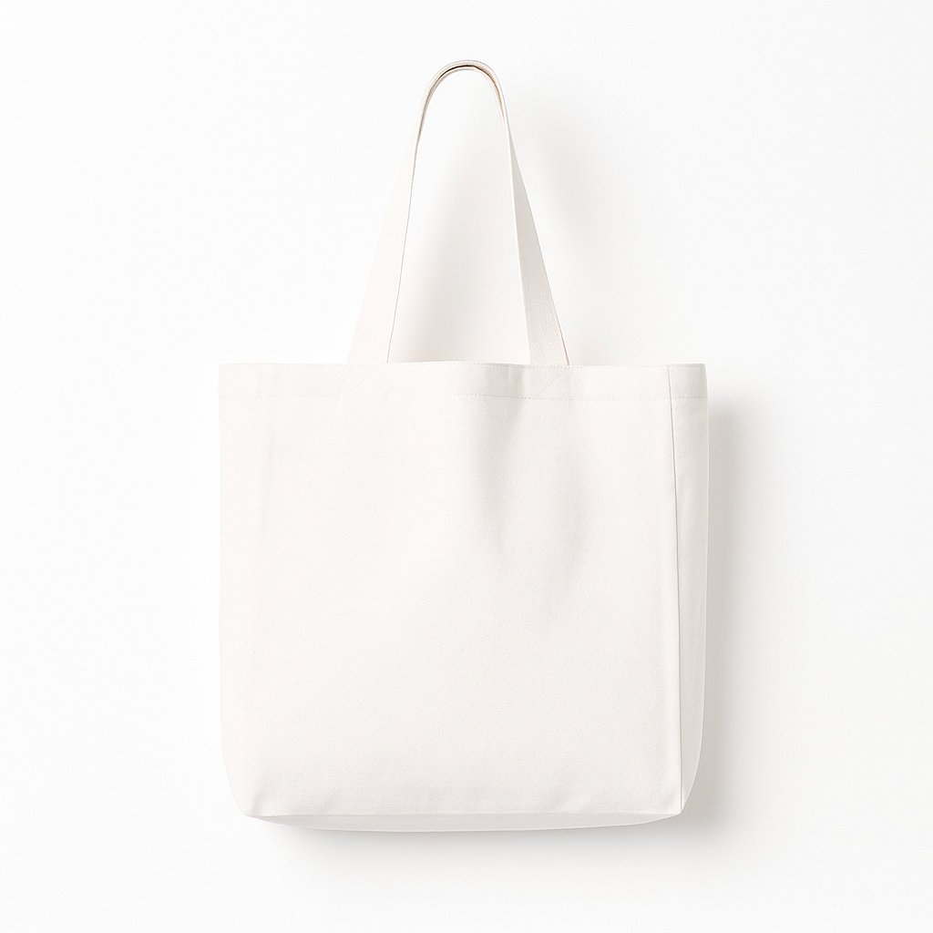 Tote Bag de Lino con Asas Largas