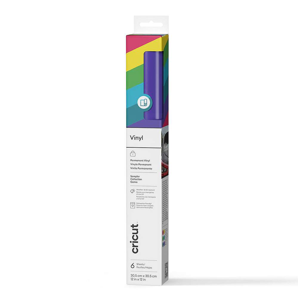 Cricut Vinilo Adhesivo Permanente Surtido Summer | 30,5 x 30,5 cm