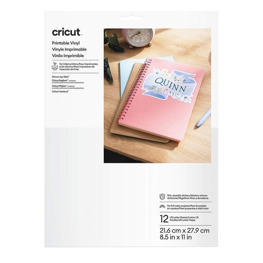 Cricut Joy Xtra Vinilo Imprimible A4 | 12 hojas