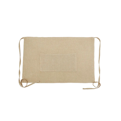 [011539] Delantal de Cintura de Tela Arpillera