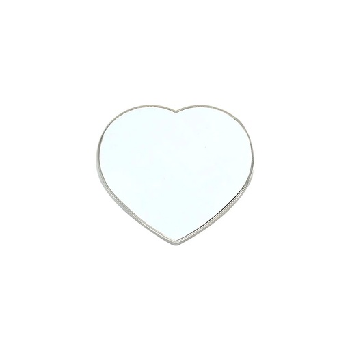 [003831] Imán Corazón Metálico Sublimable