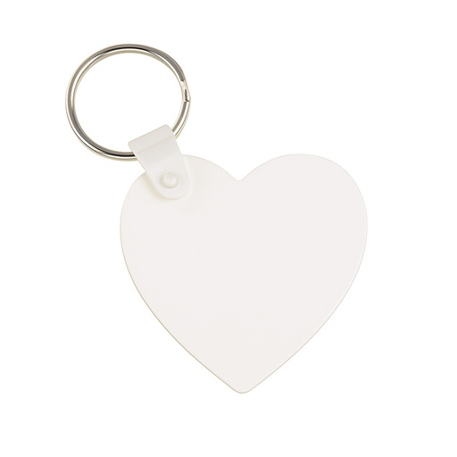 [007572] Llavero plástico corazón sublimable