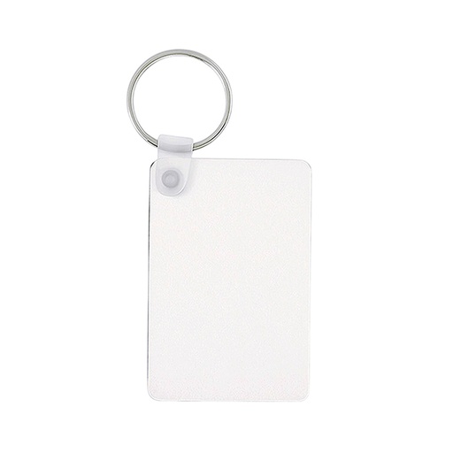 [007589] Llavero rectangular doble cara MDF