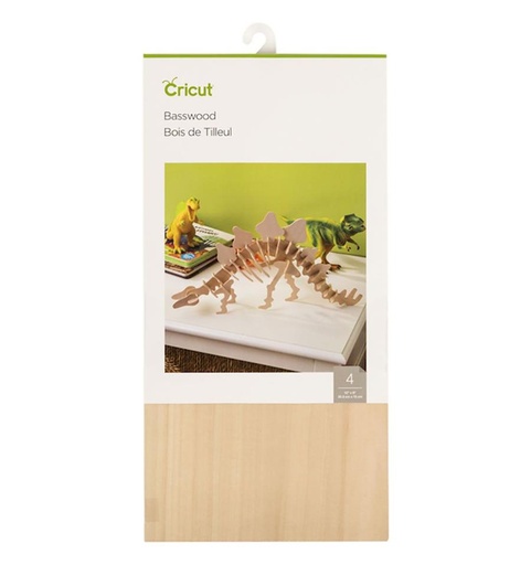 [012465] Madera de tilo Cricut 30,5 cm x 15 cm (4uds)