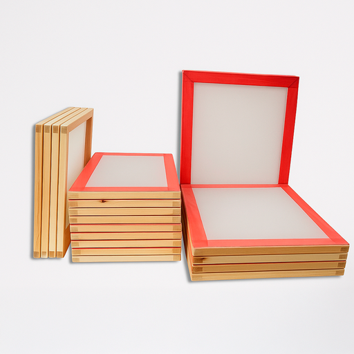 Marco de madera entelado para serigrafía