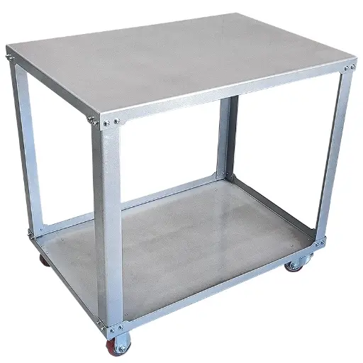 [015128] Mesa con Ruedas para Plancha de 1 Estación | 80 × 74 × 54 cm