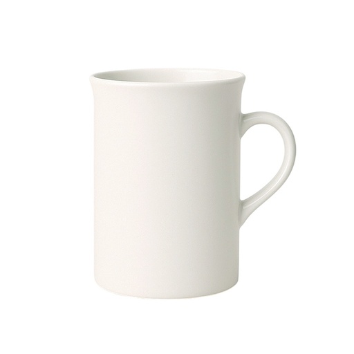 [004826] Taza cerámica blanca forma campana