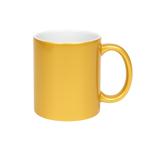 [013012] Taza de Cerámica Dorada | 11 Oz