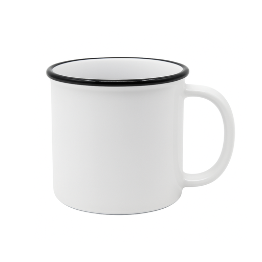[013015] Taza para sublimación cerámica y borde negro