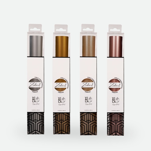 Vinilo Termoadhesivo Zediart Essential Metallics